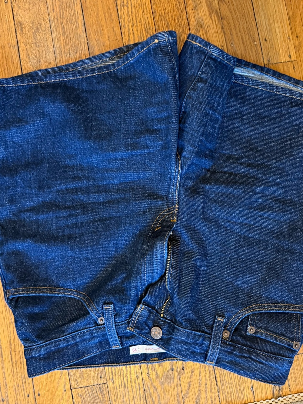 Classic High-Rise Women’s Dark Blue Denim baggy shorts